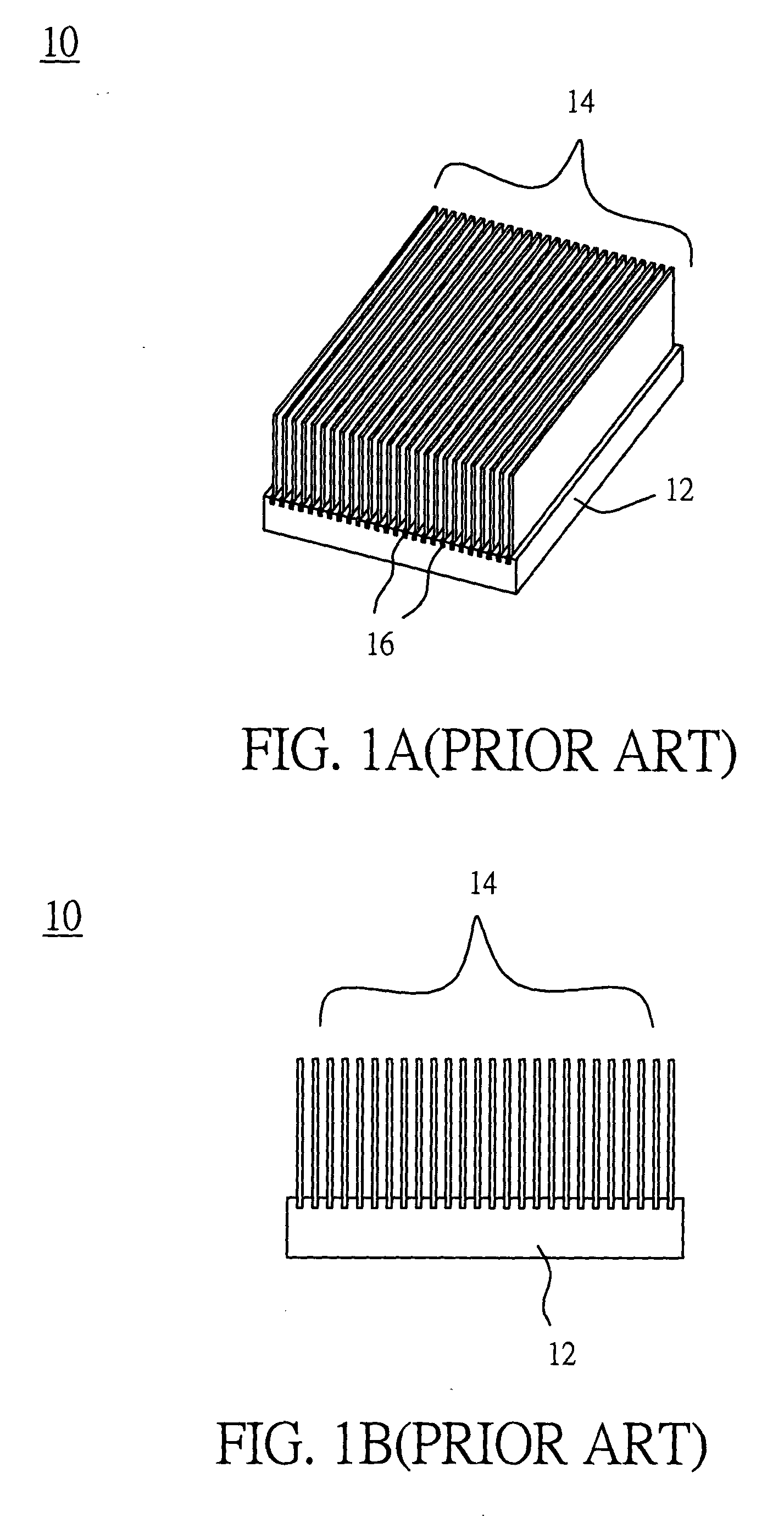 Heat dissipating fins of heat sink and manufacturing method thereof