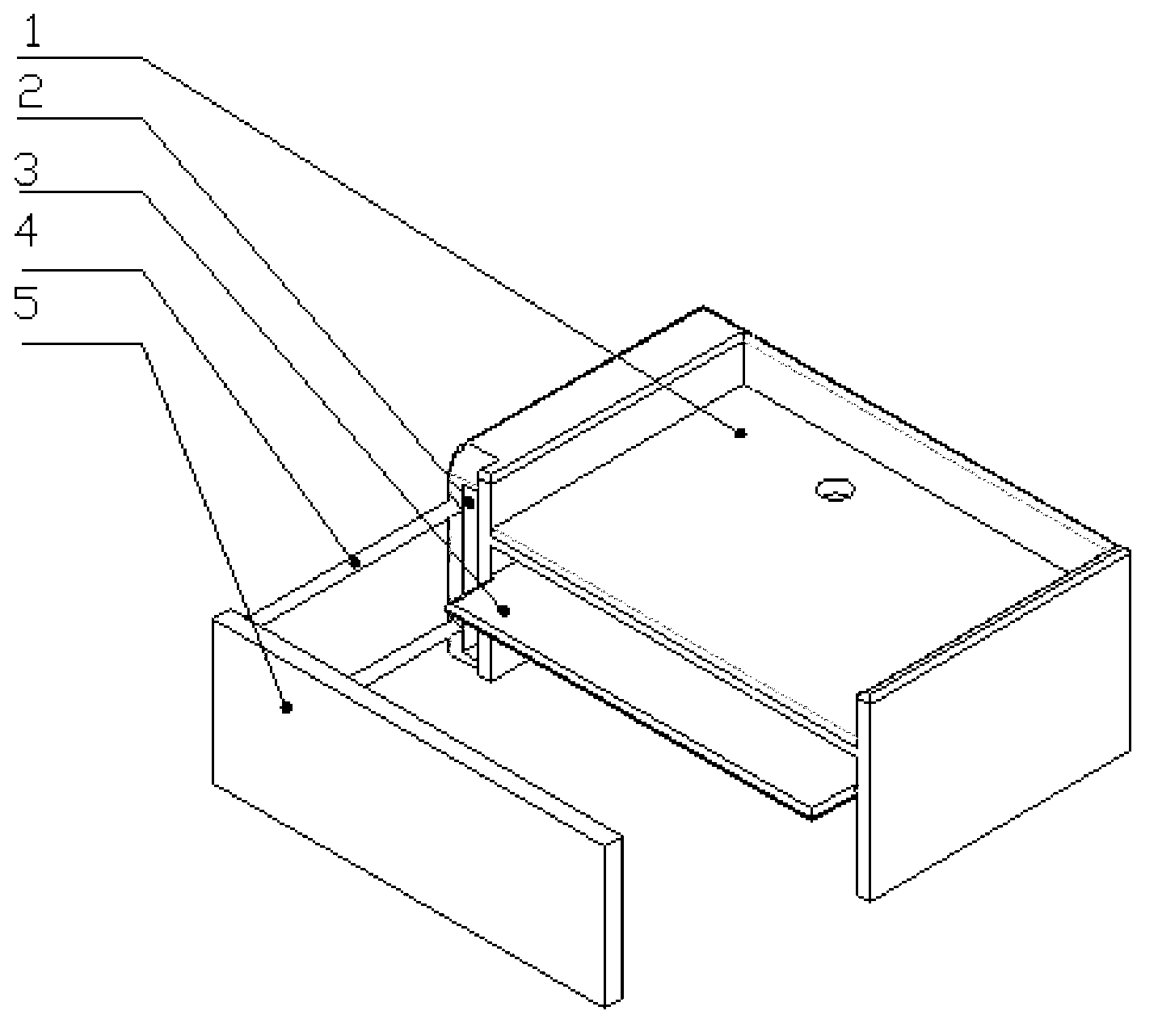 On-bed computer desk with backrest