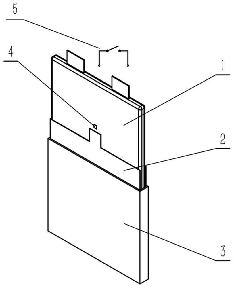 A battery self-heating and heat preservation device