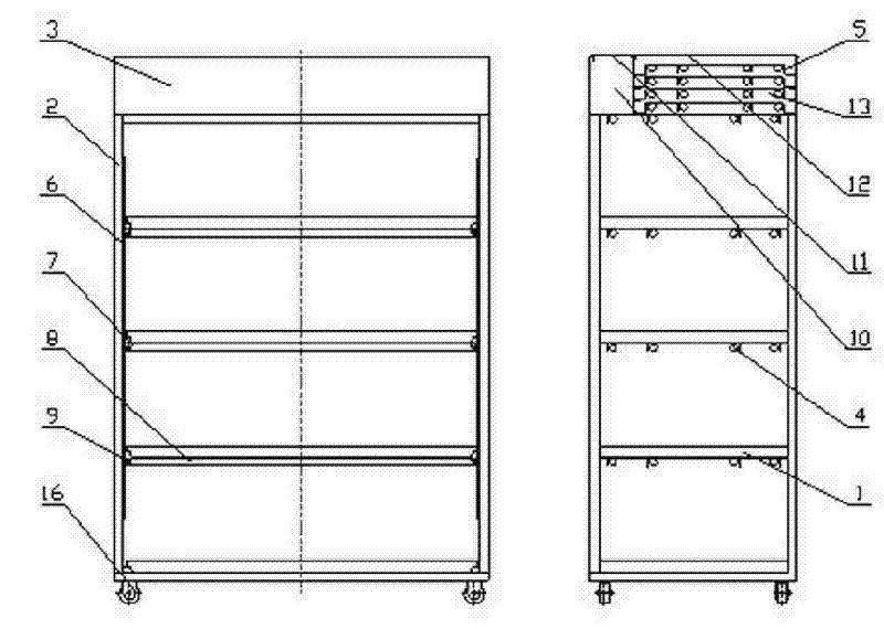 Artificial light source plant culture bed