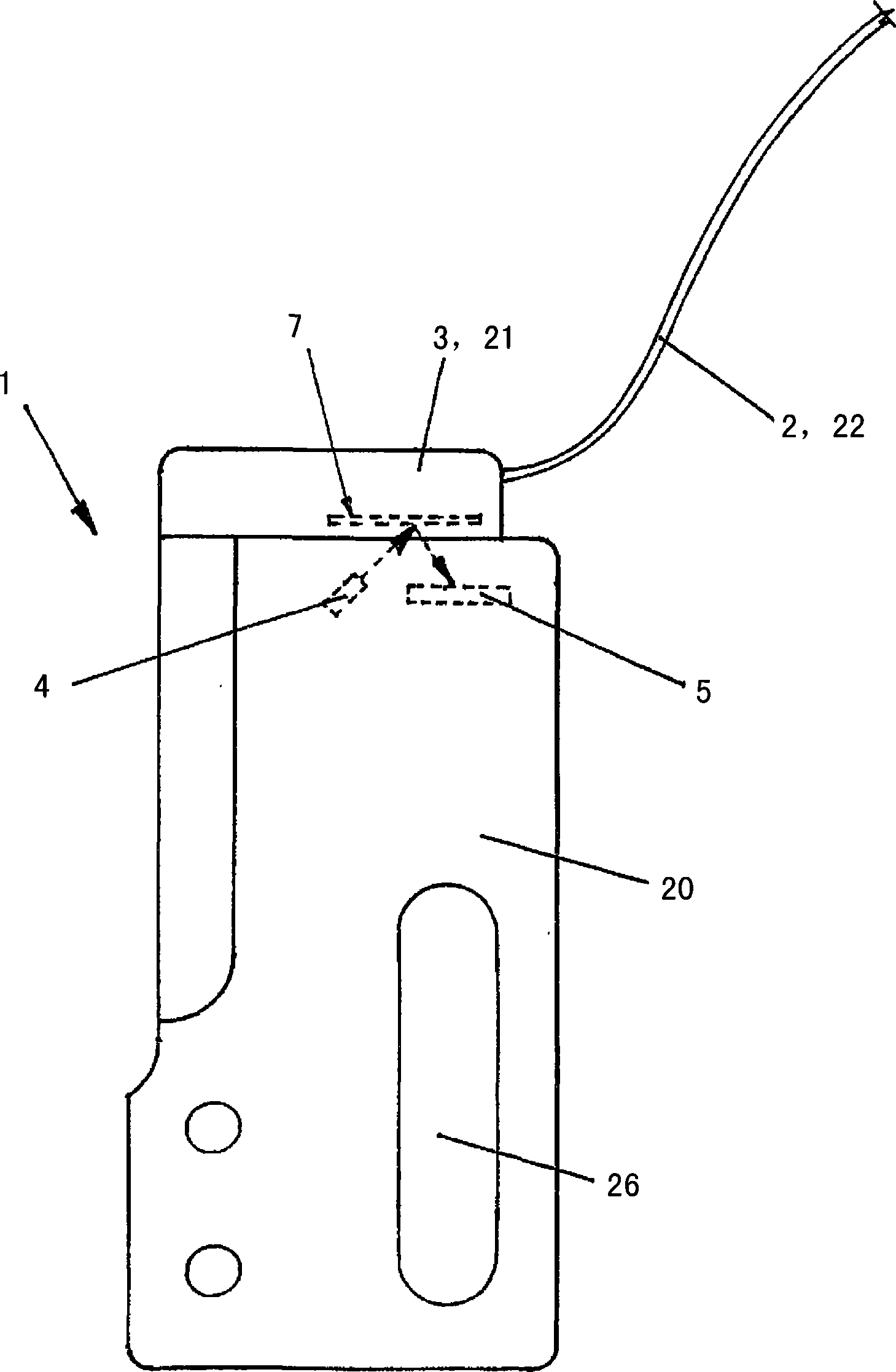 Device for detection of a change of pressure in a canal of a microdosing device