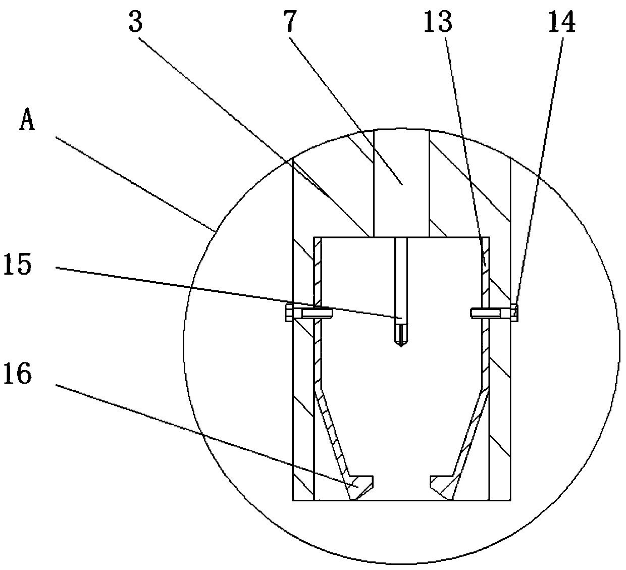 Nail taking device for orthopedics department