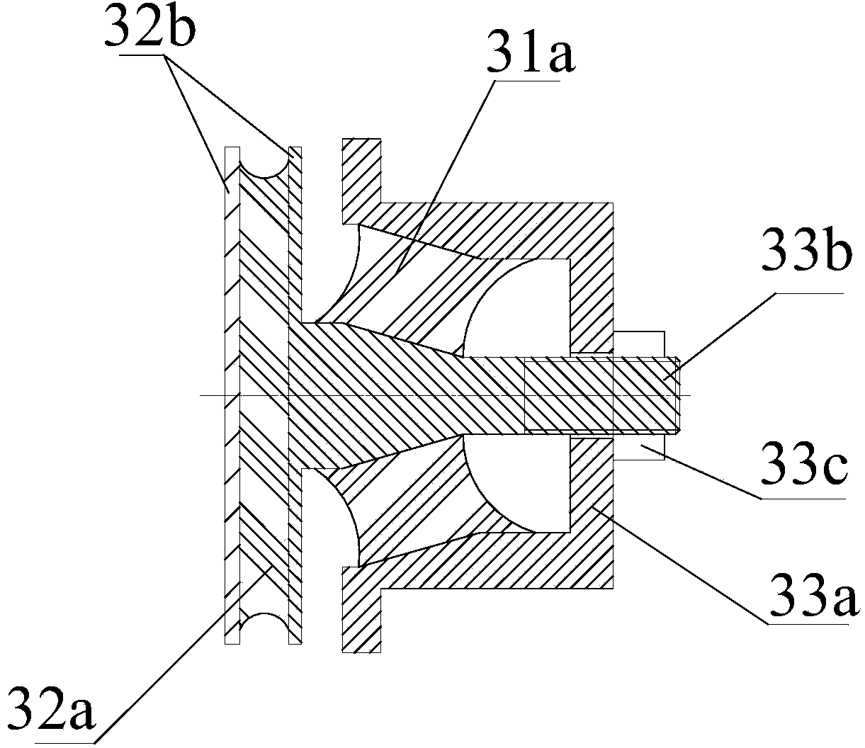 Rigidity-variable positioning device for bogie axle box of railway vehicle