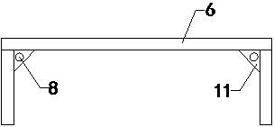 Prestressed hollow floor and construction method thereof