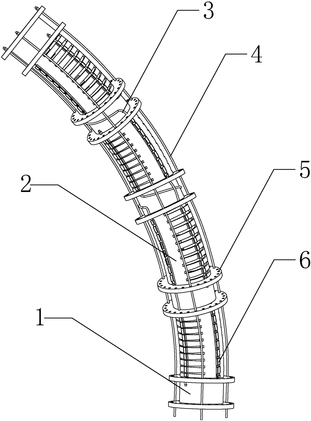 Double-degree-of-freedom linkage rope-driven joint group of flexible mechanical arm