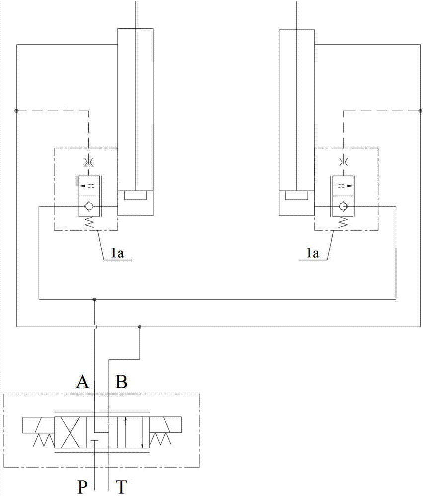 Dual Hydraulic Cylinder Synchronous Control System and Construction Machinery Applying the Control System