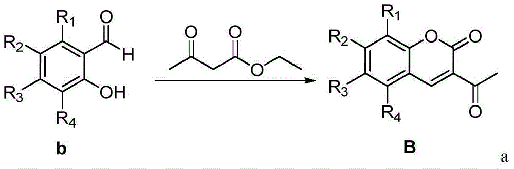 Stilbene coumarin derivative as well as preparation method and application thereof