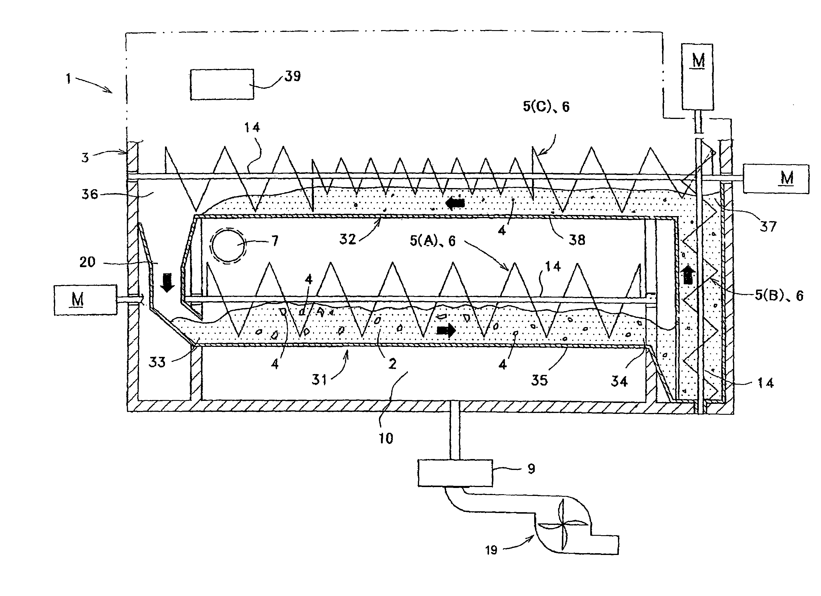 Apparatus of catalyst-circulation type for decomposing waste plastics and organics, and system thereof