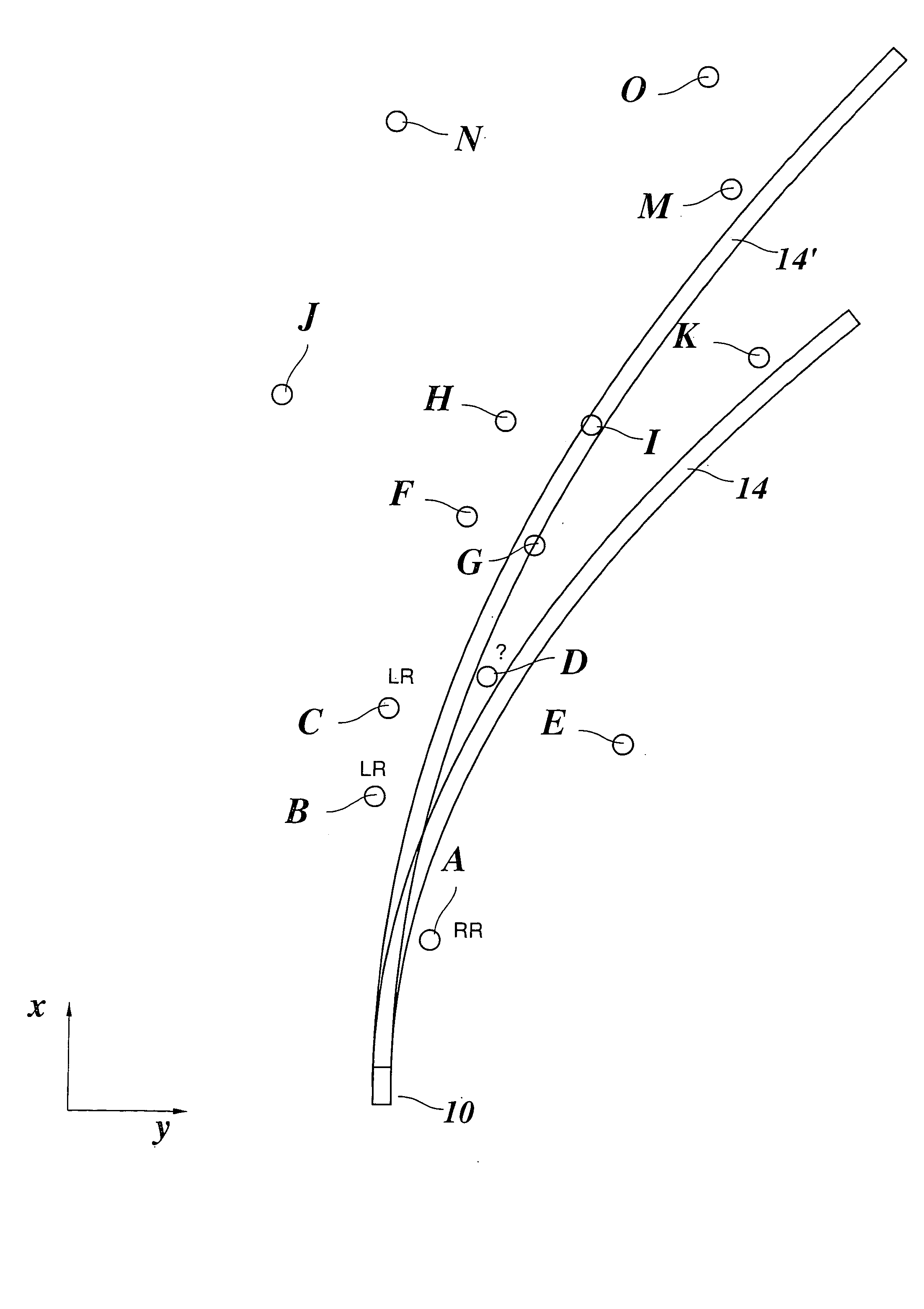 Method and device for predicting the course of motor vehicles