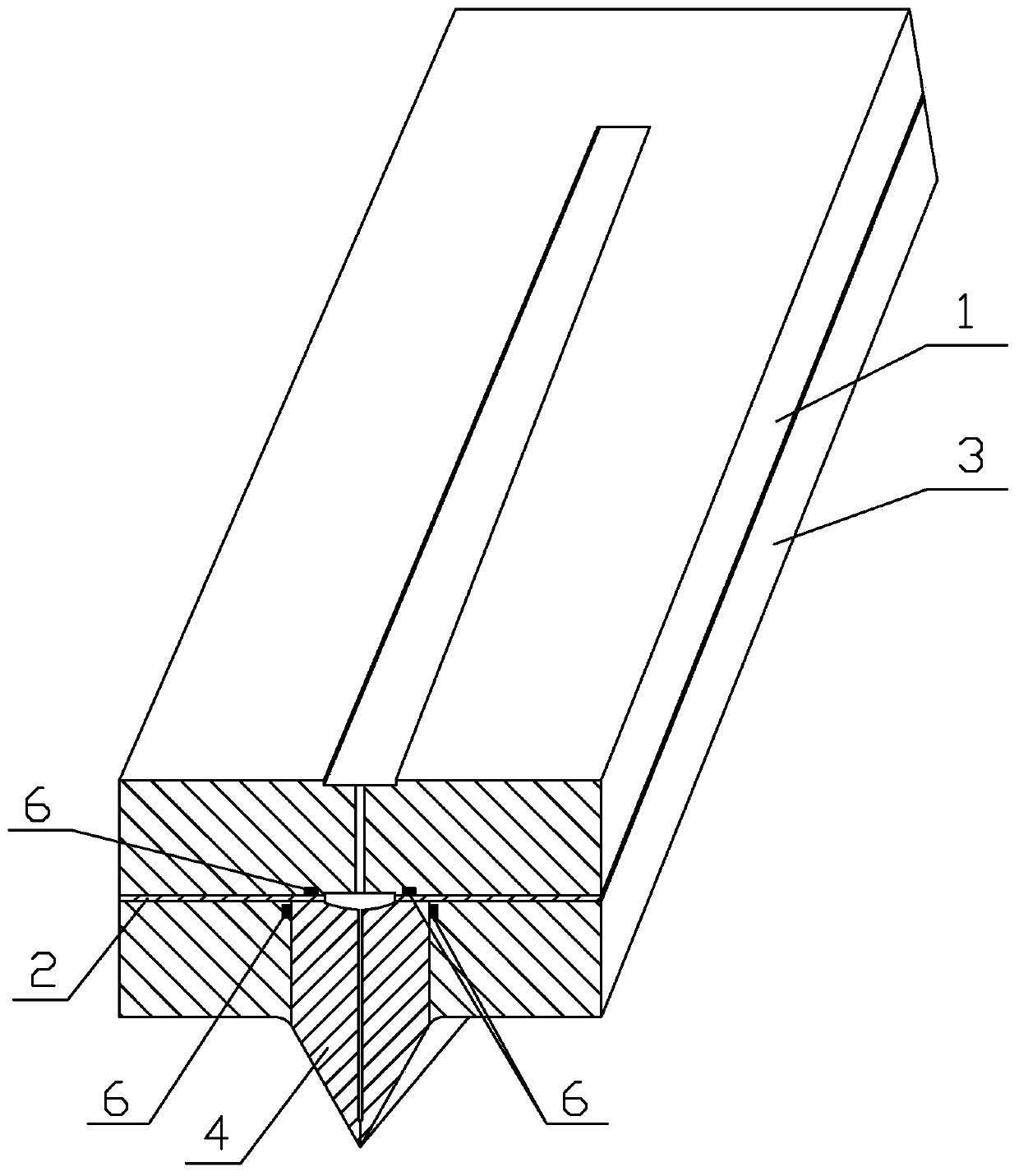 Structure of composite ceramic spinneret plate