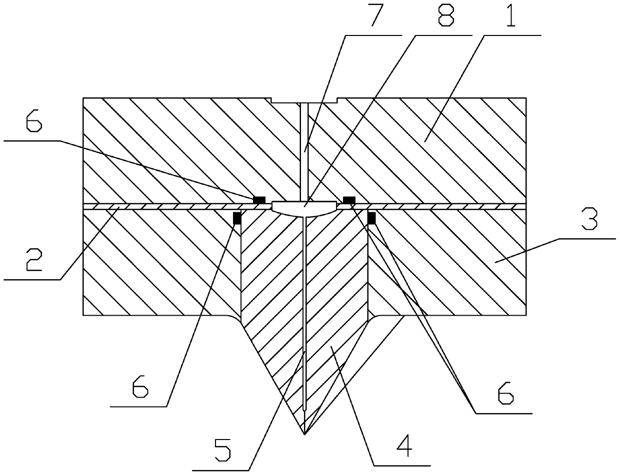 Structure of composite ceramic spinneret plate