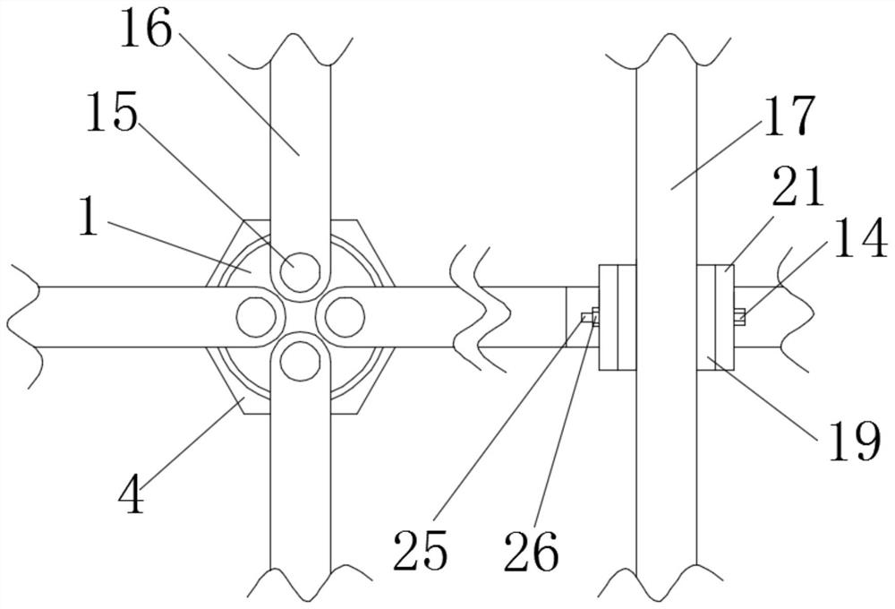 A quick splicing mechanism based on steel structure supporting keel for ceiling installation