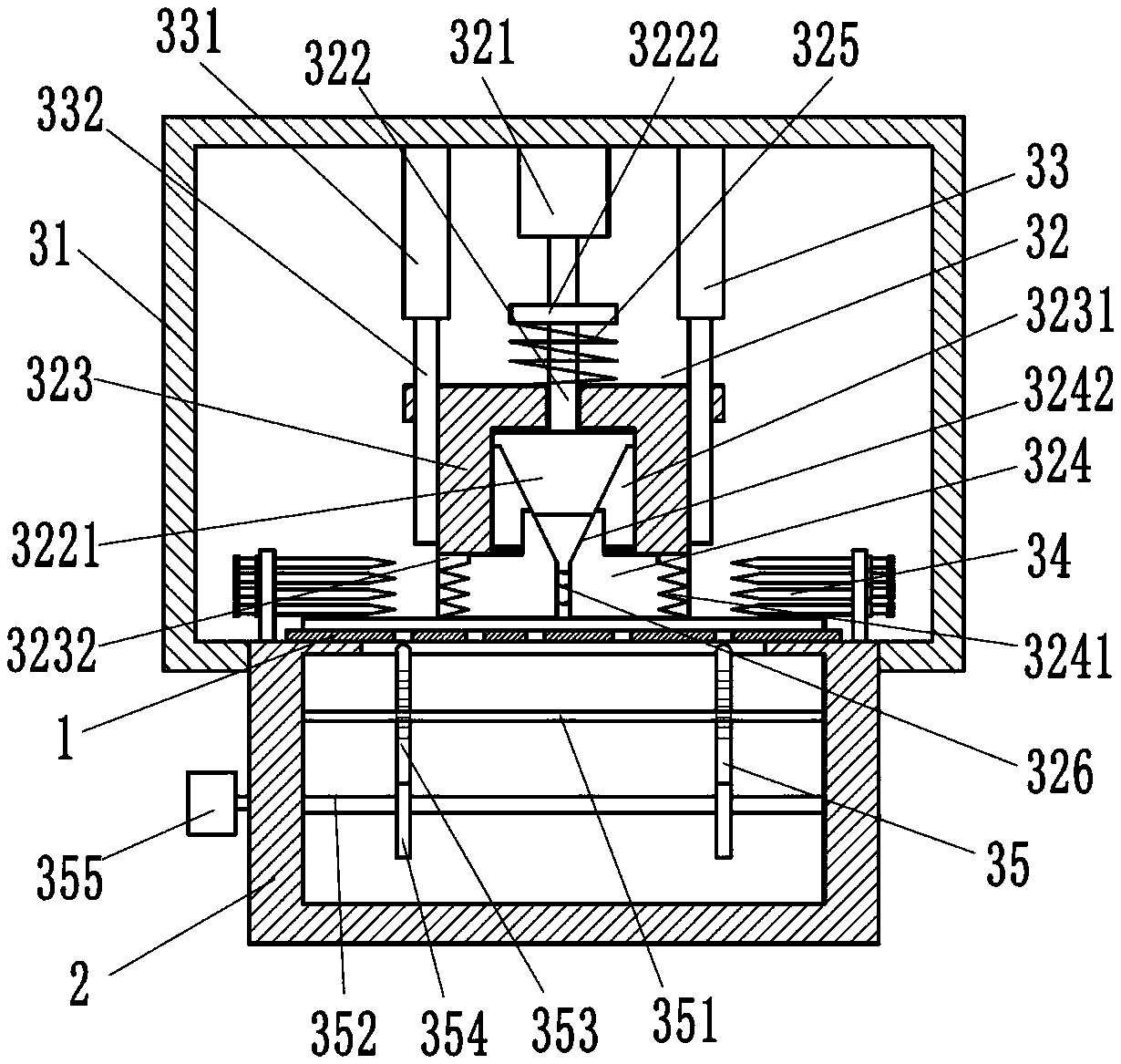 Folding and forming device for lifting part