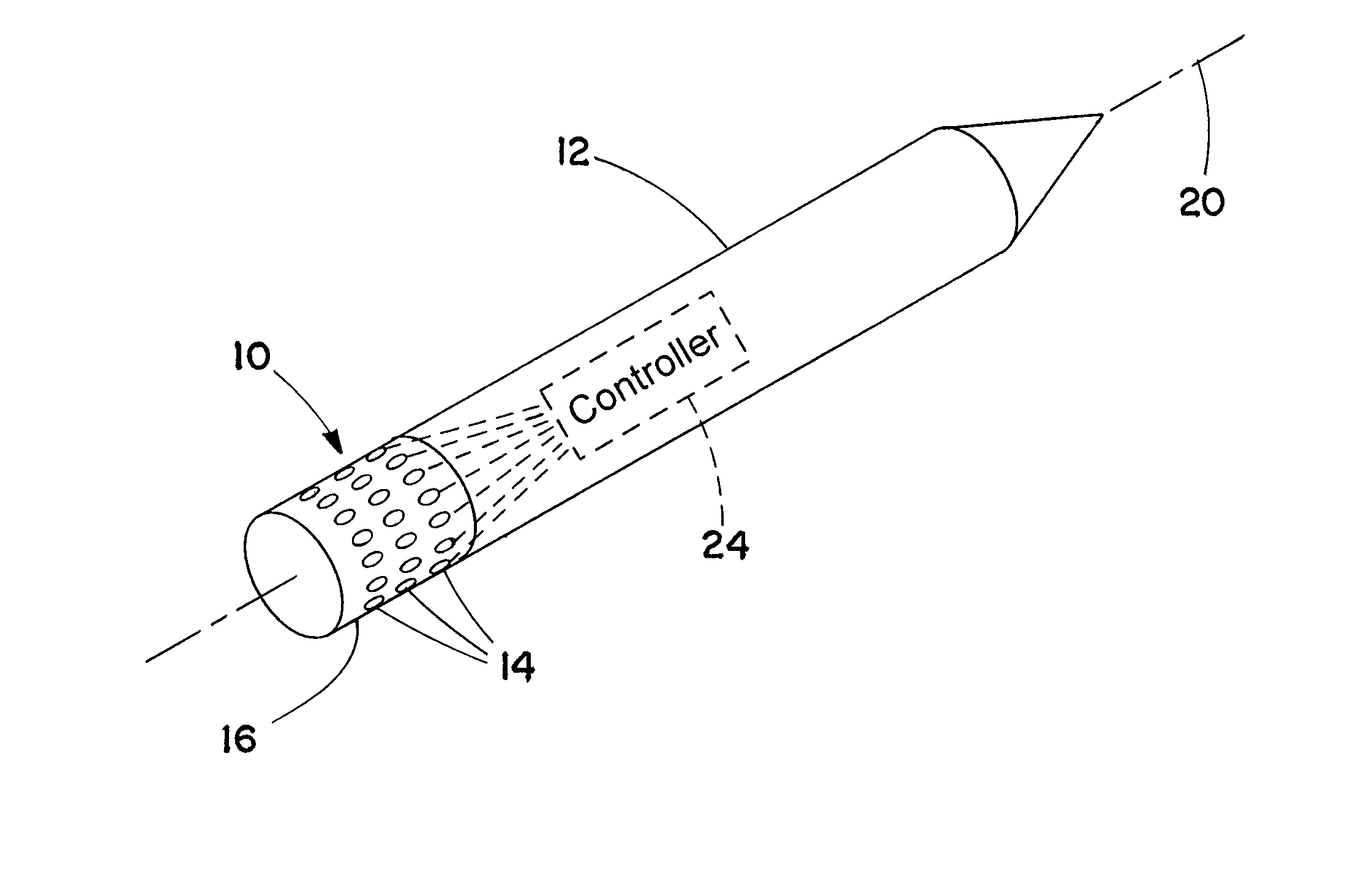 Thrust-producing device with detonation motor