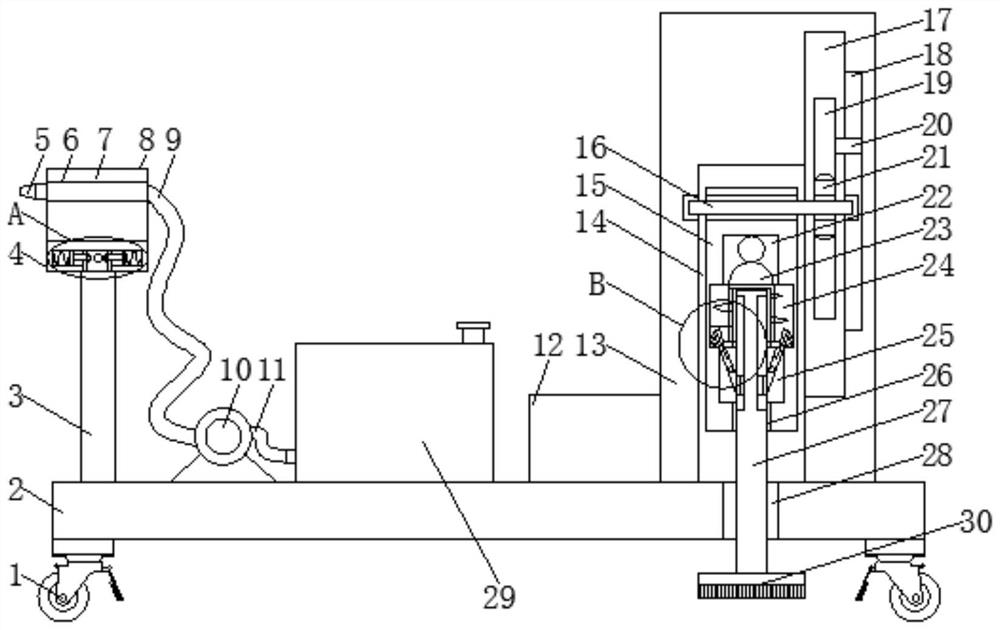 Culvert cleaning device for municipal water supply and drainage