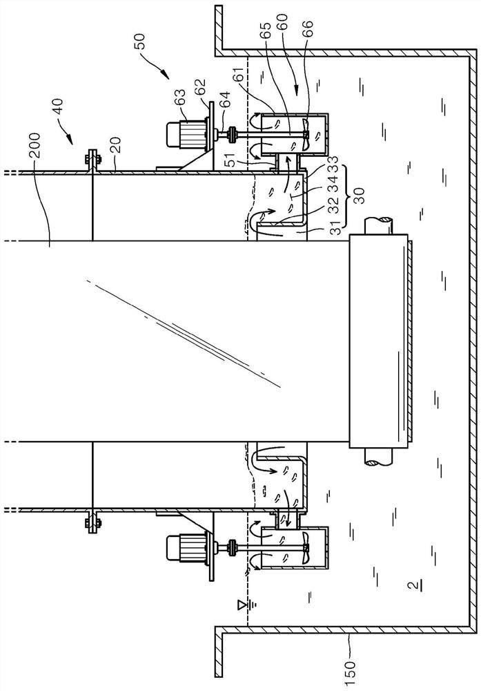Device for removing foreign material from molten metal surface in steel sheet hot-dip galvanizing process