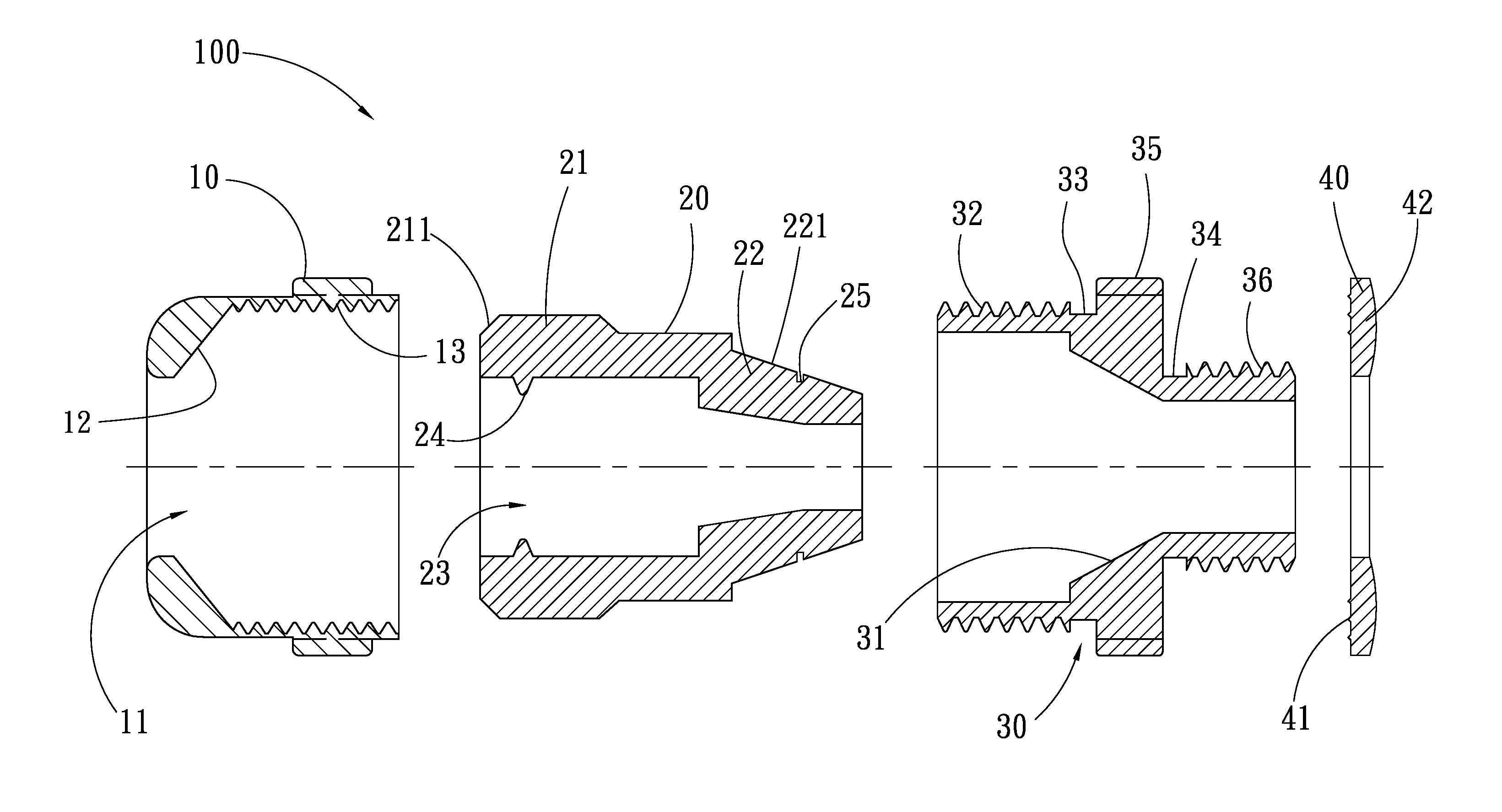 Double-packing cable and flexible conduit gland