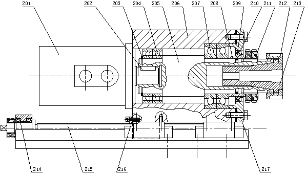 Power unit assembly of drill milling head