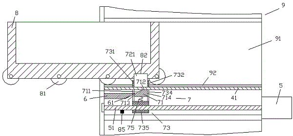 Electric power drawer cabinet device capable of pushing out under automatic control