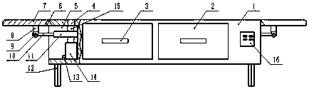 Tea table with side edge capable of being lengthened