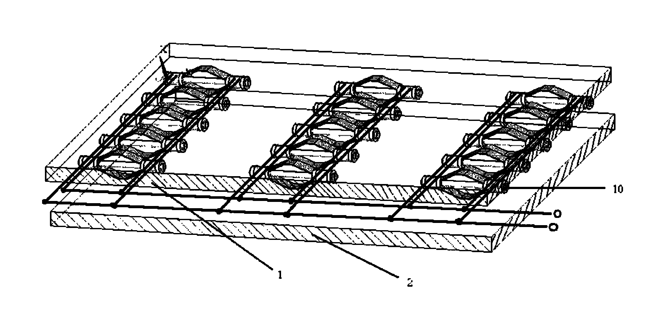 Force-electricity energy converter and array thereof