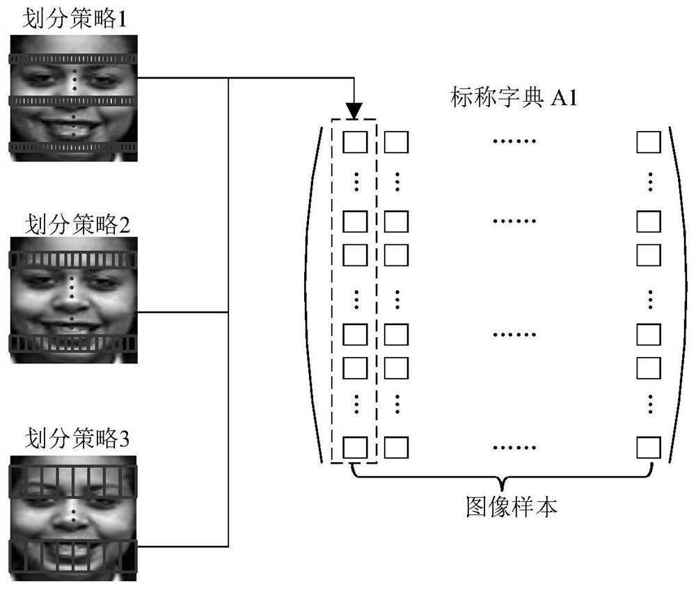 A facial expression recognition method based on sparse representation based on double dictionary and multi-feature fusion decision