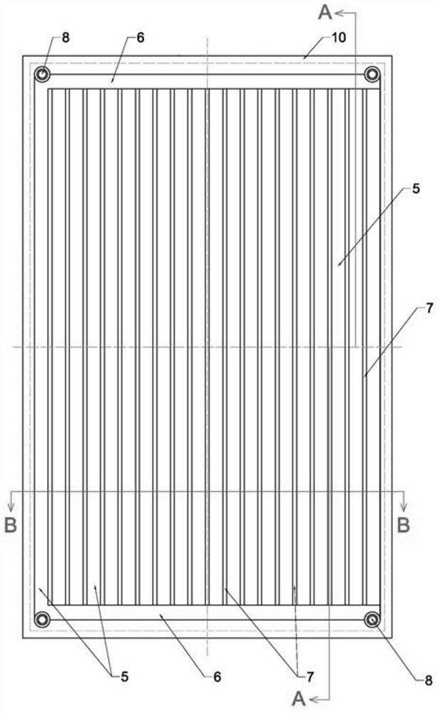 Black ceramic metal full-flow-channel solar heat collector and manufacturing method therefor