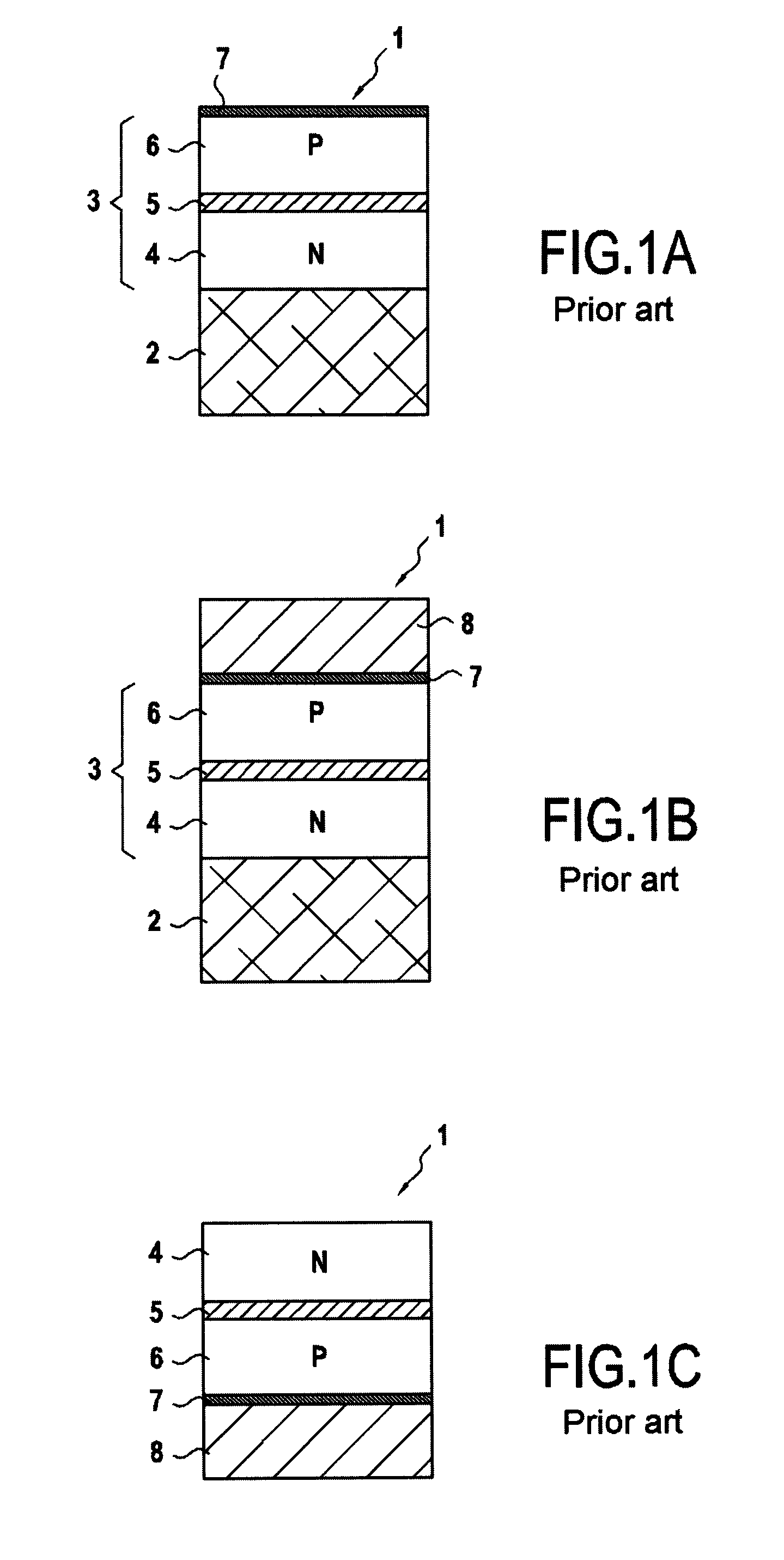 Method of manufacturing structures of leds or solar cells