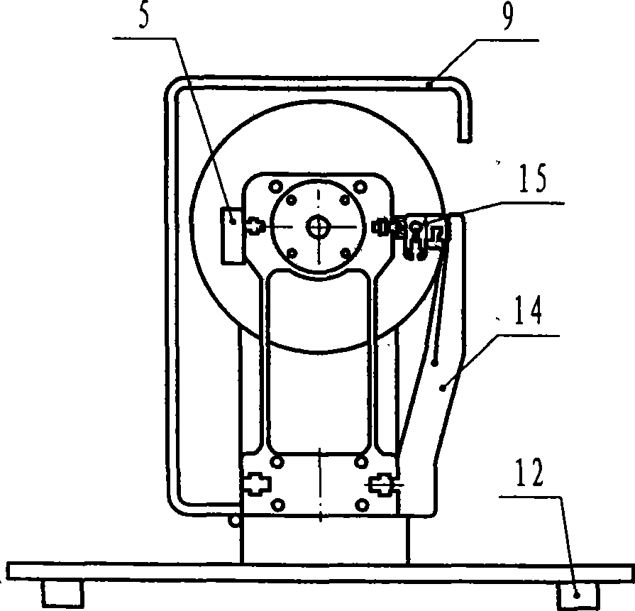 Dynamic balancing test device of rigid double-disk rotor