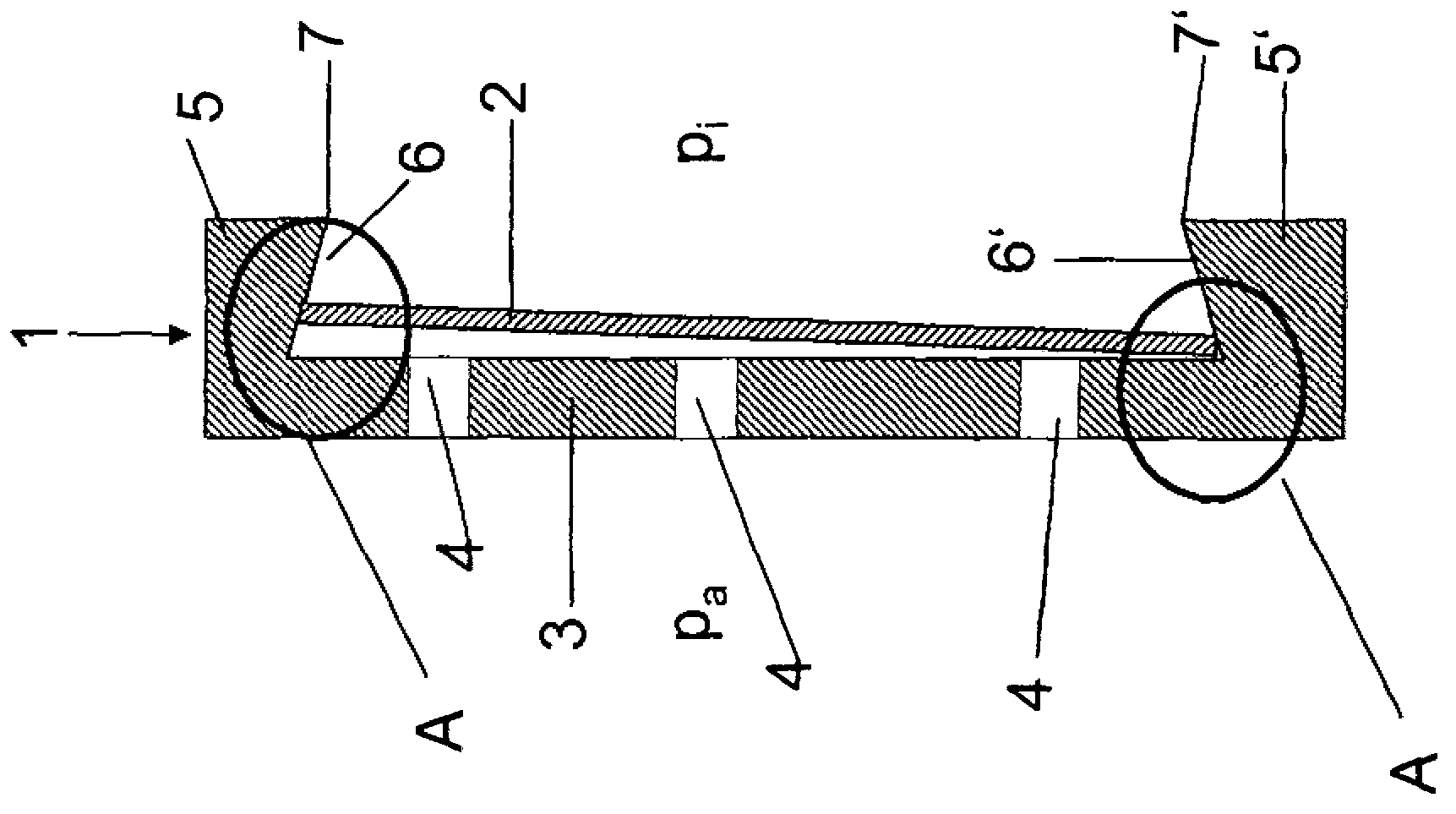 Retaining device for substrates and method for coating a substrate