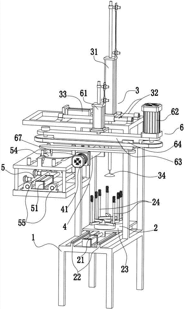 Automatic feeding machine for pot punch forming device