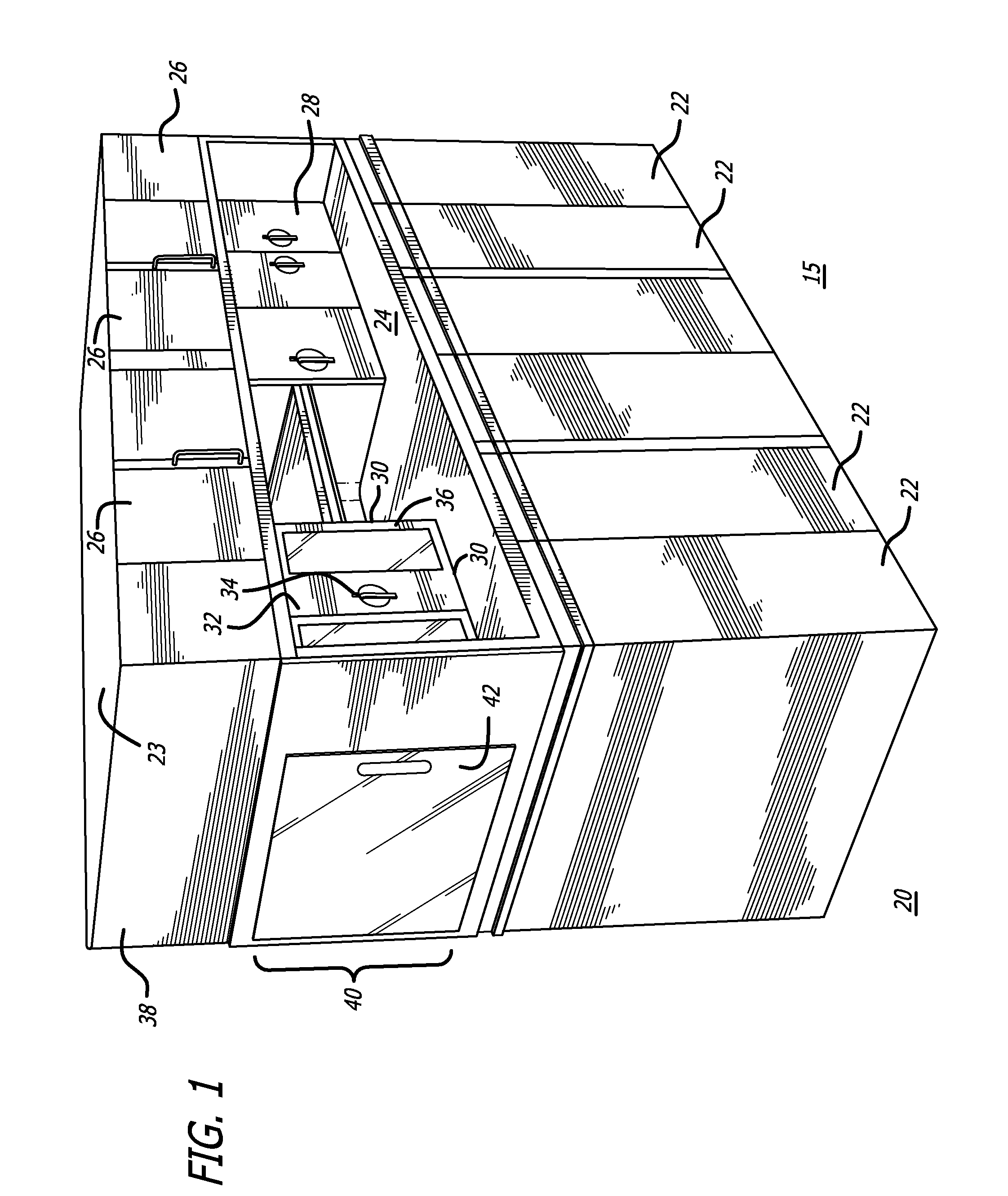 Convertible aircraft galley refrigerator/chiller with side door access