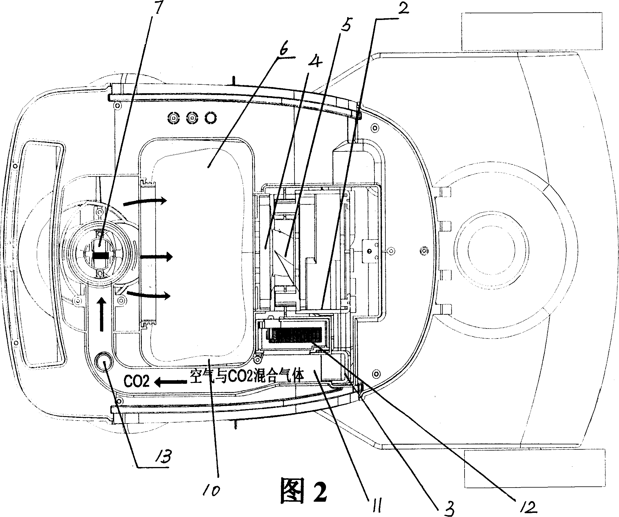 Mosquito eradication machine having a warming and humidifying structure