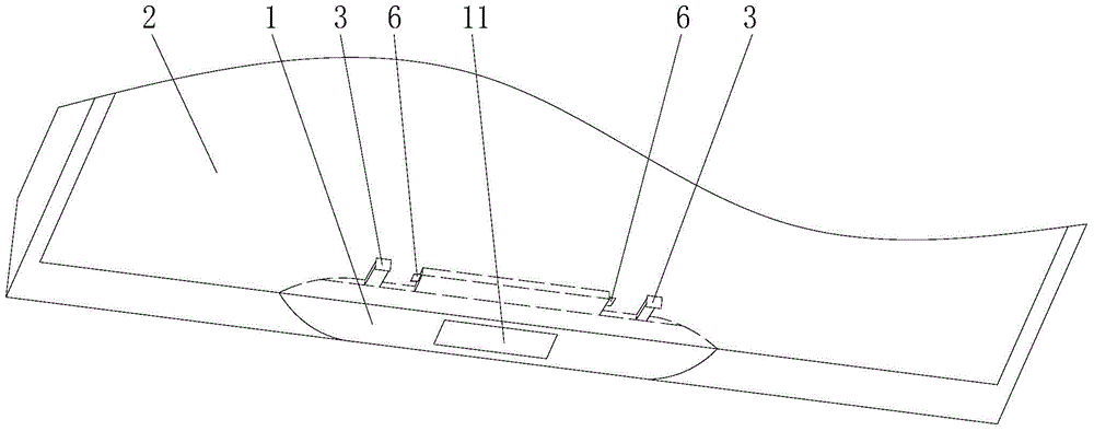 Interactive marker light-emitting structure on display equipment