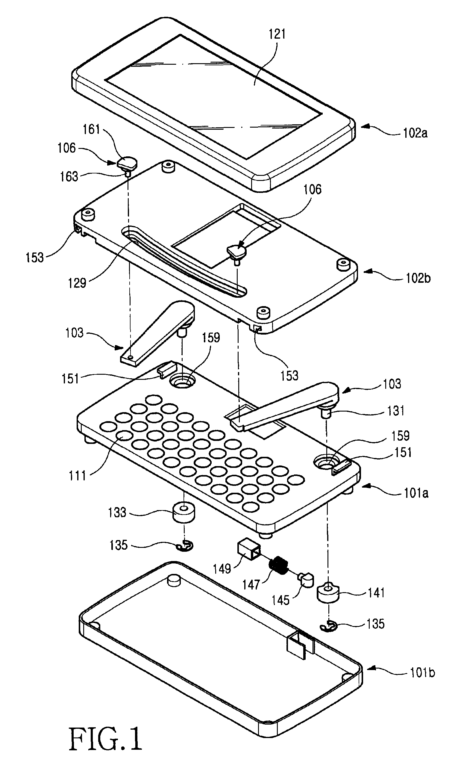 Sliding-type portable terminal