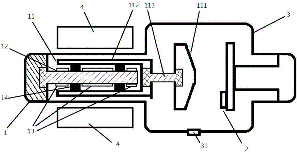 X-ray tube and compensation method using negative thermal compensation for anode movement