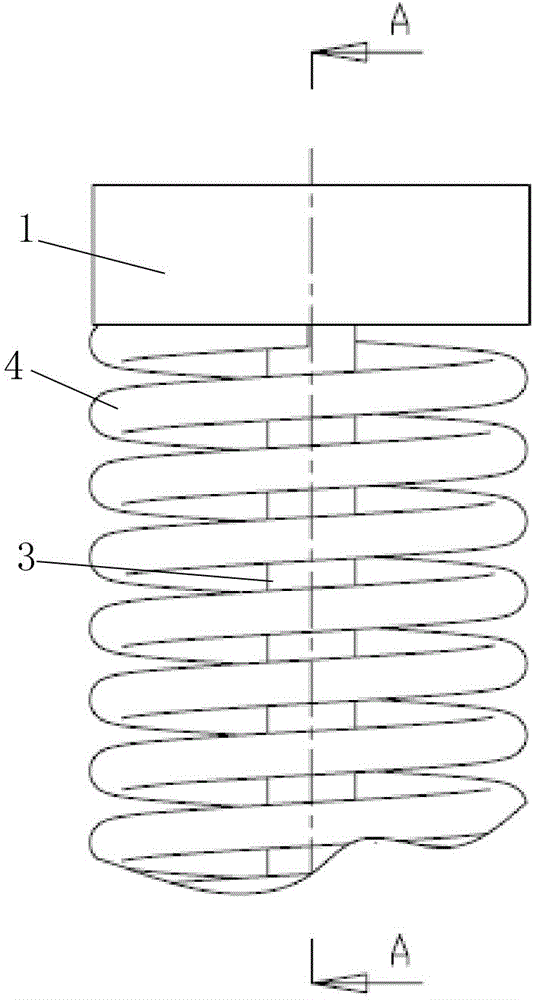 Spring press fitting component and spring device using same