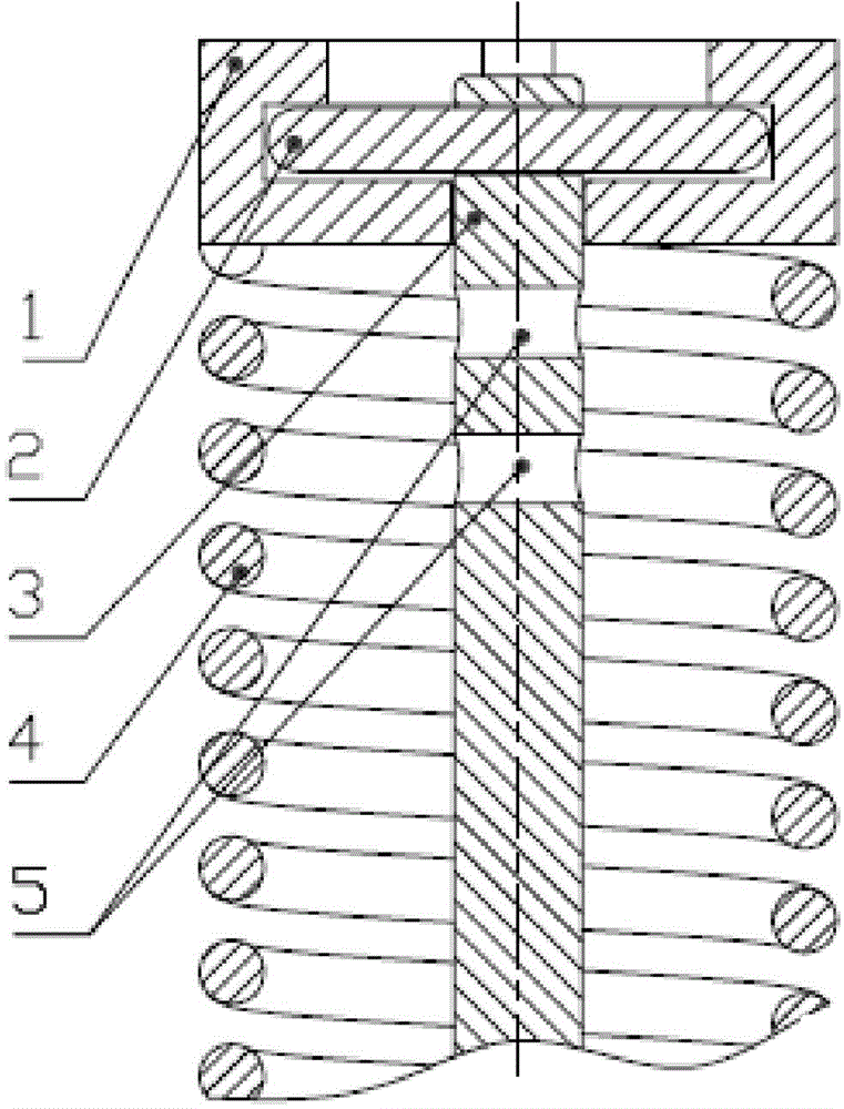 Spring press fitting component and spring device using same