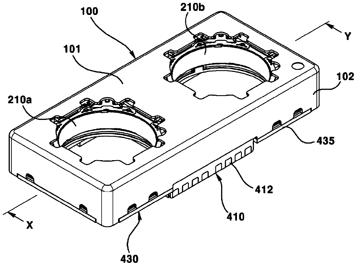 Dual lens drive device, dual camera module, and optical device