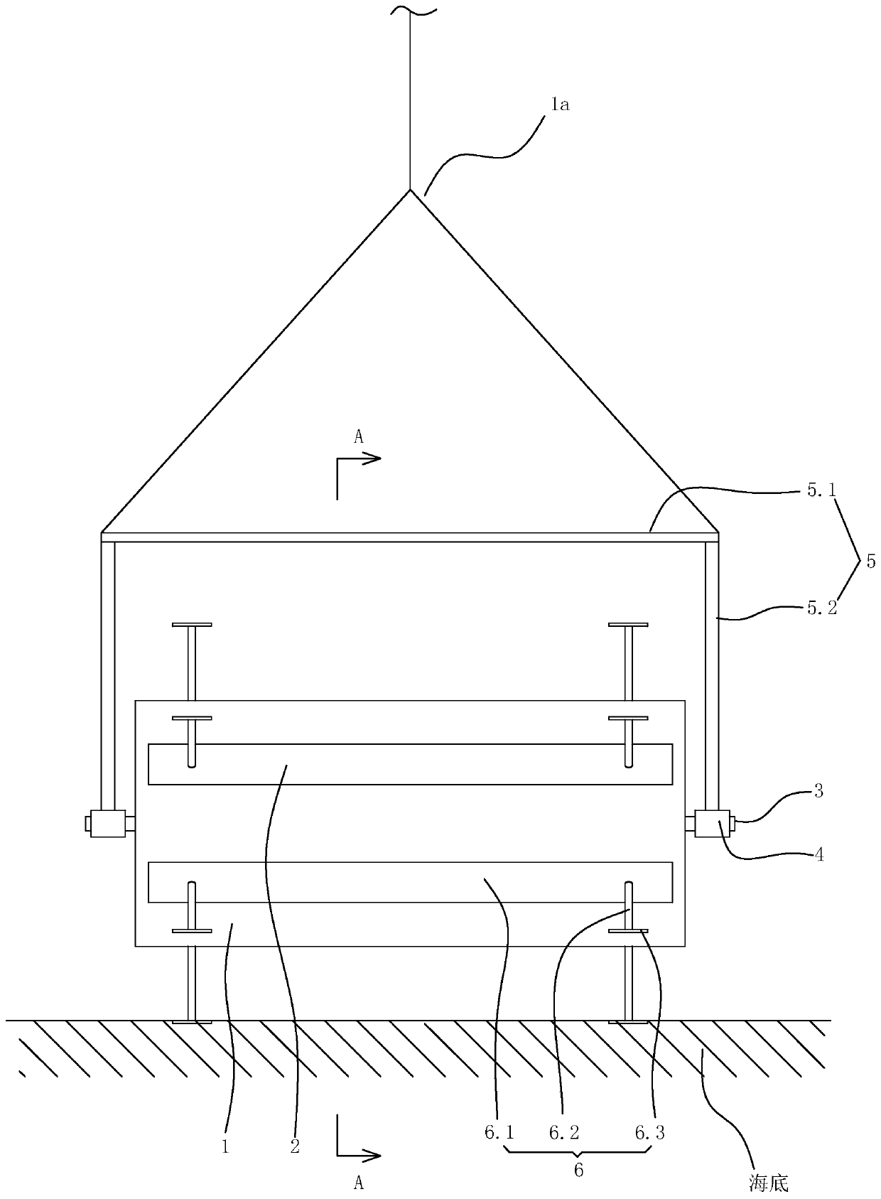 Trigger type flow discharge device capable of increasing survival rate of fry