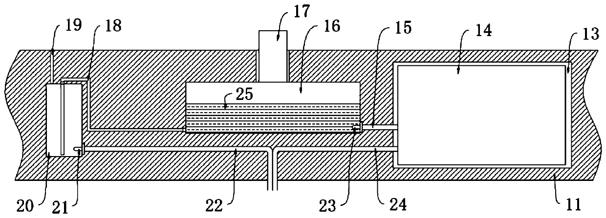 Roadway supporting top layer subsidence early warning device