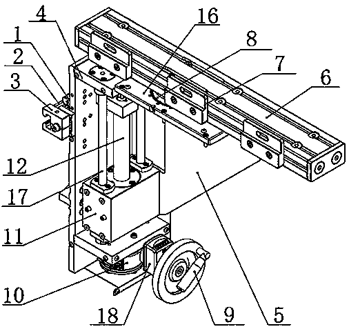 Rotatable sliding front supporting device for bending machine