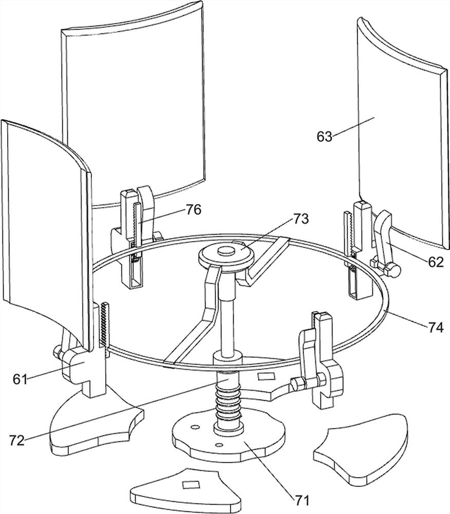 Tool disinfection rack for gynecological nursing