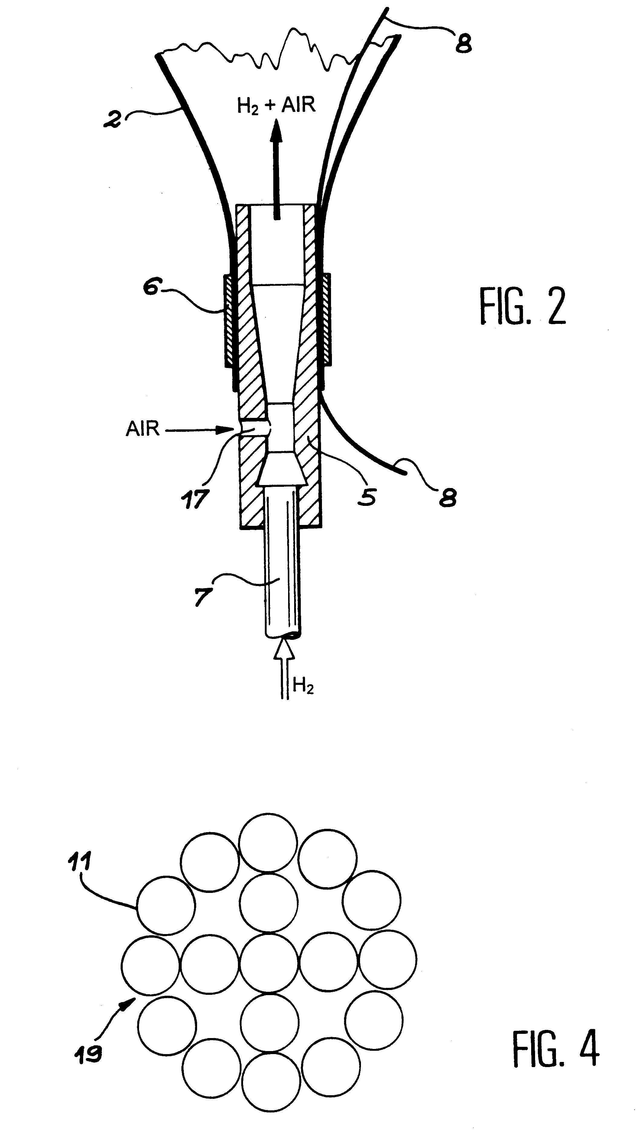 Process for artificially triggering an avalanche and device for applying this process