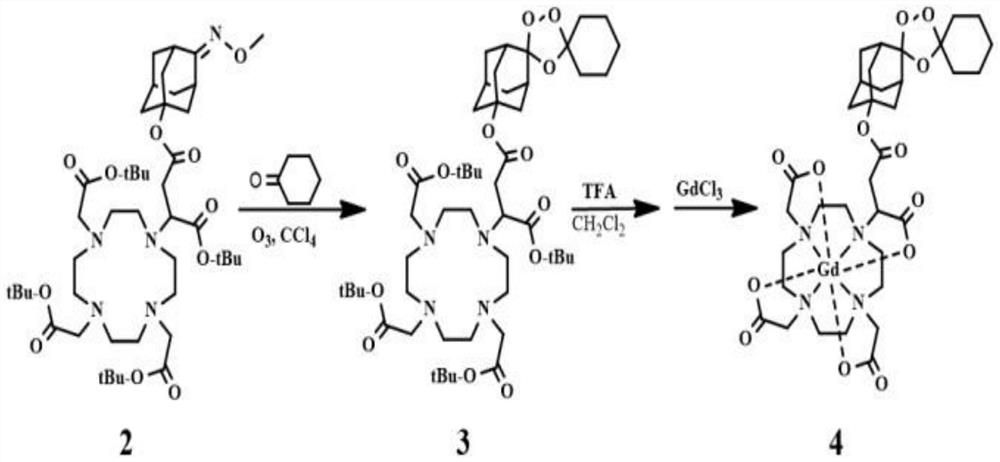 Synthesis method and application of Fe (II)-based specific MRI contrast agent