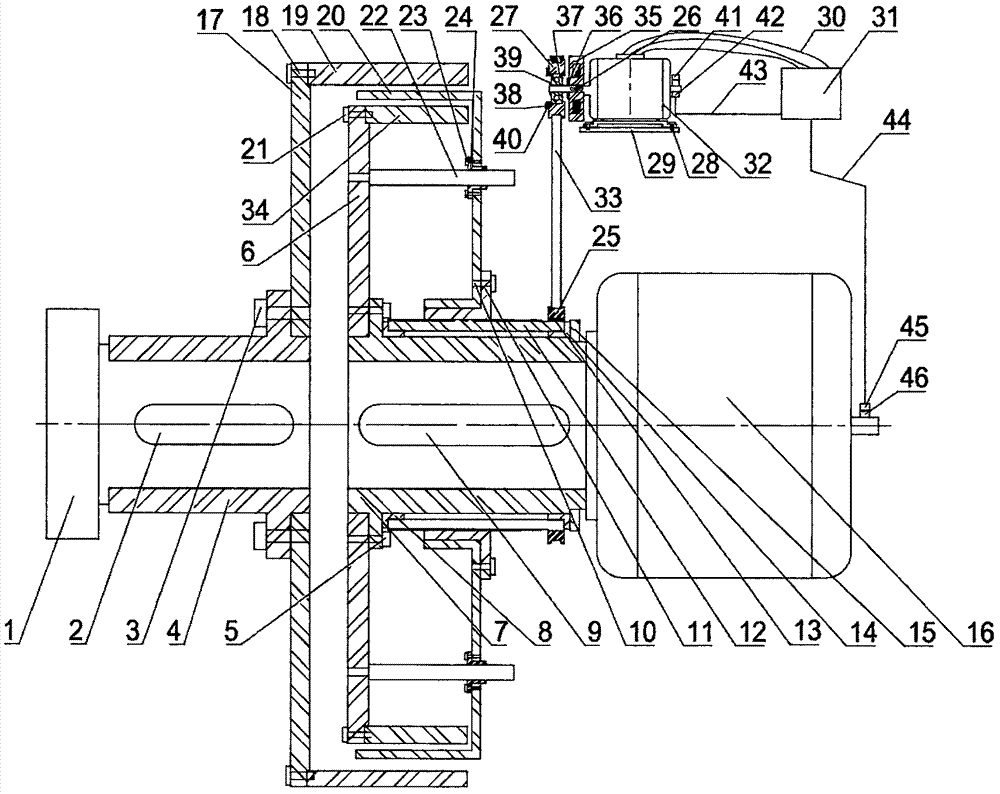 Axial moving magnetic shielding type permanent magnetic speed regulator