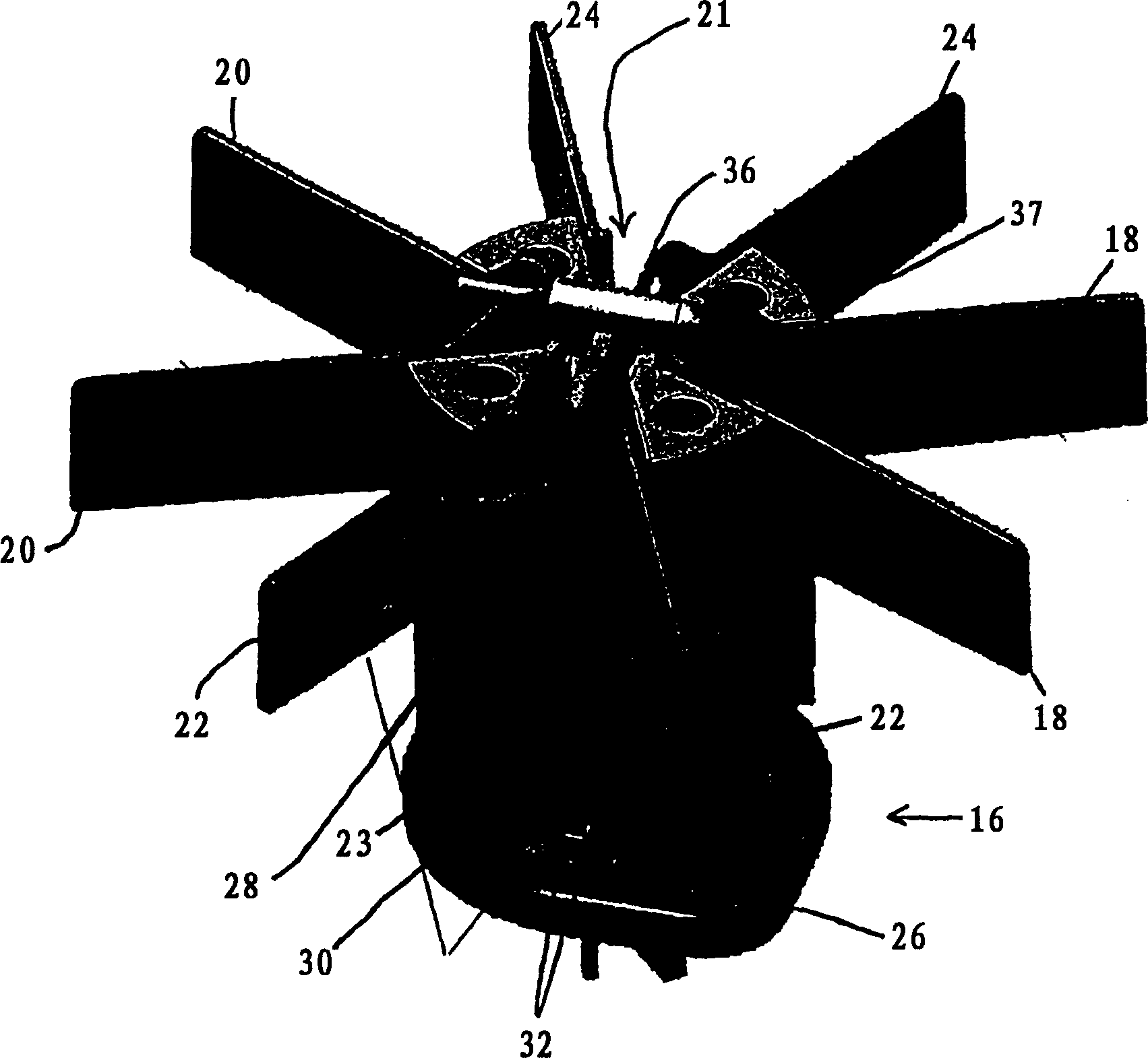 Single or double polarized moulding compound dipole antenna with integral feed structure