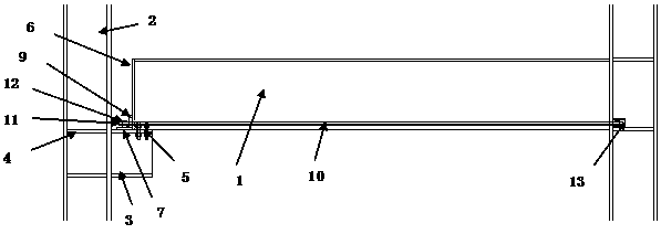 Large-span prestressed box-shaped simply supported steel beam-column structure and its installation method