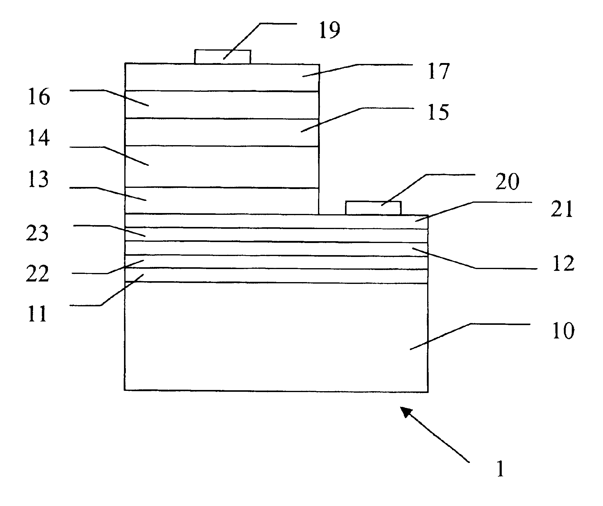 Light emitting diode having an adhesive layer and a reflective layer
