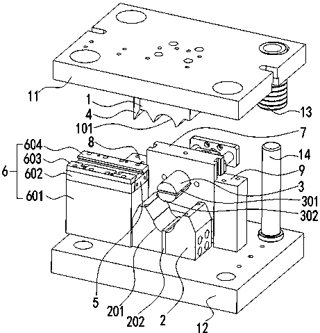 Full-automatic waste-free high quality blanking and edge rolling mold